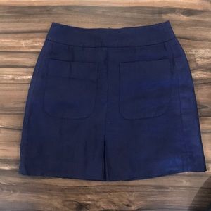 Mock jean work skirt